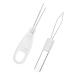 Button Hook Helper 2pcs Hook Zipper Pull Grip Zipper Hook Coat Acrylic White Jacket Elder