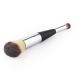 Multifunction Double Head Makeup Brush | Professional Wood Handle for Blush & Eye Powder | Smooth Application | Black & Silver - Buy Online on SooperMarket.com