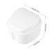 Denture Case - Portable Storage Box for False Teeth (White) | Secure & Lightweight - Ideal for Travel - Buy Online on SooperMarket.com