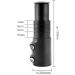 BlueSunshine Bike Handlebar Riser - Aluminum Alloy Black | Bicycle Fork Stem Extender - Buy Online on SooperMarket.com