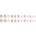 Justotry 24 Pcs Colourful Flower Square Short False Nails - Beige French Daisy Pattern Medium | Nail Glue Included | Squoval Fake Nails for Women - Buy Online on SooperMarket.com
