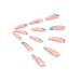 Brishow Long Wavy Lines Press-On Nails | Pink Bellarina Acrylic Nails | 24pcs for Women & Girls - International Shipping Available - Buy Online on SooperMarket.com