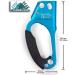 EPIC PEAK Right Hand Ascender | Strong Climbing Equipment with Ergonomic Rubber Handle | For 8-12mm Rope | Sport Climber, Arborist, Mountaineering Safety Tool - Buy Online on SooperMarket.com