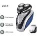 GeRRiT Electric Shaver for Men - 2 in 1 Waterproof Rotary Razor | USB Rechargeable Wet & Dry Travel Shaving for Dad & Husband - Buy Online on SooperMarket.com