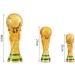 iRojalh World Cup Trophy Replica - 8.3''/10.62''/14.17'' Gold Resin Soccer Collectible for Sports Fans - Buy Online on SooperMarket.com