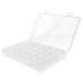 Buy EVSCAN 28-Slot Transparent Plastic Organizer Box - Sustainable Storage for Earrings Neck Chains & Medication - Buy Online on SooperMarket.com