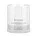 48 Slots Clear Nail Drill Case Holder with Cover Manicure Tool Organizer Display Stand Nail Drill Organizer(White)