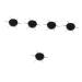 minkissy 5pcs Nail Art Drill Pen Circular Dotting Tool Nail Stone Picker Pen Nail Art Embossing Stylus Nail Art Tip Dotting Pens Ball Stylus Dotting Tools Nail Tools Acrylic Round Crystal 6.9x6.9cmx5pcs Blackx5pcs