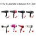 2PCS Black Salon Hair Dryer Nozzle Replacement Set - Fits Outer Diameter 4.5cm and 4.6cm - Professional Hairdressing Styling Tool - Buy Online on SooperMarket.com