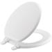 BEMIS 400TTA 000 Economy Toilet Seat, Durable Enameled Wood, ROUND, White 1 Pack Round
