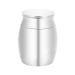 LZZEM 1 Piece Mini Keepsake Urn Stainless Steel Cremation Urn Jewelry Small Urn Used for Human Ashes Waterproof Decorative Ashes Loss of Pet Sympathy