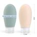 4-Pack 100ml Silicone Travel Bottles Set - Leak-Proof Refillable BPA-Free - Ideal for Cosmetics & Shampoo - TSA Approved - Gray White Blue Green - Buy Online on SooperMarket.com