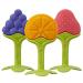 Award Winning Original Teethin  Smart EZ Grip Fruit Teether by Innobaby - Sore Gum Relief for Front Teeth & Molars with BPA Free Teether Sensory Toy for Babies & Toddlers - Grape/Citrus/Berry