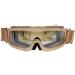 Lancer Tactical CA-223T Vented Safety Airsoft Goggles - Desert Tan - Multi Lens Kit (Smoked, Clear, Yellow) - Buy Online on SooperMarket.com