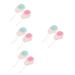 FRCOLOR Pack of 8 Double-Sided Facial Cleansing Brush Face Scrub Scrubber Silicone Facial Cleanser Handle Facial Brush Bathroom Accessories Painted
