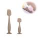Baby diaper cream spatula 2 pieces silicone diaper rash cream brush spatula diaper cream applianter baby soft flexible baby diaper cream cream diaper cream spatula applicator (beige)