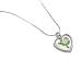 Oralgos adjustable love shape necklace tulip heart pendant collarbone chain French style collarbone chain accessories for women