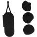 Mikinona 2pcs Black Storage Bag Hair Curler Pouch Hair Iron Silicone Bag Hair Rollers 29.50X13.50X2.00CM Black - Buy Online on SooperMarket.com