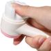 Gymqian Manual Facial Cleansing Brush - 2 in 1 Exfoliating Silicone Pad & Nylon Bristles for Cosmetic Removal - Pink, Non-Electric Dual Brush - Buy Online on SooperMarket.com