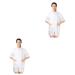 minkissy Clothes Hair dye Clothes Work Clothes Mens Tank Tops thobes for Men Custom Barber Jackets Chef Coat Jacket Clothes Hair Dye Hair Treatment Breathable Cloak Apron Apron
