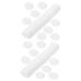 Balacoo 200 Pcs Thick Overlock Cotton Makeup Pads Facial Washing Patches Makeup Remover Pads Travel Accessories White Nail Polish Absorbent Cosmetic Pads Round Cosmetic Pads Face Pads Mask 6x6cm