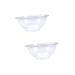 Didiseaon 2 Pcs Lace Washbasin Bathroom Face Basin Cleaning Basin for Home Washing Basin for Face Home Face Basin Vegetable Wash Bowl Baby Wash Bowl Washing Dishes Tub Pp Portable Wash Basin 23x23cmx2pcs Transparentx2pcs