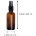 Frcolor 50ml Brown Spray Bottle with Refill - Fine Fog Atomizer for Essential Perfume Oil | International Shipping - Buy Online on SooperMarket.com