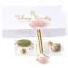 Jade Rose Quartz Roller Kit with 3 Changeable Heads | Face Facial Roller