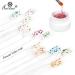 Saviland Dried Flower Gel Nail Polish Kit - 6 Colors Soak Off U V LED Varnish for Manicure Nail Art (Pink Blue Yellow) - Buy Online on SooperMarket.com