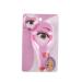 Pinicecore 3 in 1 Eyelash Makeup Tool Upper Lower Eye Mascara Guard Applicator Guide Helper Eyelash Comb Pink