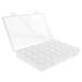 Buy EVSCAN 28-Slot Transparent Plastic Organizer Box - Sustainable Storage for Earrings Neck Chains & Medication - Buy Online on SooperMarket.com