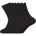 ITRAT Diabetic sock for Woman- Non Elastic Wide Honey Comb Top Soft Cuff Ankle Wide Grip Odema Friendly Non Binding Circulatory For Swollen Feet legs Size 4-7 4-7 Black (6 Pairs)