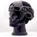 Airsoft MICH 2000 ACH Tactical Helmet with Clear Visor, NVG Mount & Side Rail - Black - Buy Online on SooperMarket.com