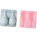 HOMSFOU 4 Pcs Silicone Molds Fondant Molds De para Gelatinas Silicone Cake Mold Silicone Baking Mold DIY Baking Molds Complementary Food Drumstick Pinkx2pcs 15.8*14.9 CMx2pcs - Buy Online on SooperMarket.com
