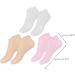 Healeved 3 Pairs Moisturizing Socks Non Socks Spa Socks Foot Socks Moisturizing Overnight Moisturizer Socks Foot Care Gel Socks for Dry Cracked Feet Women Foot Mask Sole of Foot Lotion Sebs - Buy Online on SooperMarket.com