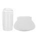Kuuleeyn nail sealing nail art sealing tool transparent silicone nail polish sealing head Stamper Scraper Nail Art Tool for professional and private (transparent white)