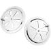iSure Marine 4 inch Round Butterfly Air Vent Plate 2 Pack - 316 Stainless Steel for Boat Cabin Ventilation - Buy Online on SooperMarket.com