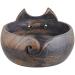 Handmade Large Wooden Yarn Bowl - Crochet and Knitting Accessories Organizer - Buy Online on SooperMarket.com