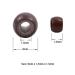 200 Pcs 3.0mm Brown Silicone-Lined Copper Nano Rings Micro Beads for Hair Extensions - Buy Online on SooperMarket.com