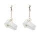 VALICLUD Clear Lipstick Keychain 2 pack chapstick keychain holder lip balm keychain holder chapstick keychain cap Chapstick Keychain Clear