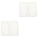 IMIKEYA Soap 4 Pcs Silicone Mold Child White Silica Gel Self Made Chewing Gum Shot Molds 5.2X3X1.5CMx2pcs Whitex2pcs