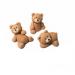 SugArt 3 Teddy Bears Cake Topper Party Decoration Fondant Edible Great for Kids Boy Girl first Birthday Christening Baby shower easy to Use.