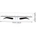 Housoutil 50pcs Eyebrow Positioning Ruler Stickers Eyebrow Template Eyebrow Positioning Tool Disposable Suite - Buy Online on SooperMarket.com