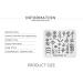Alexnailart Nail Stamping Printing Plate Template Image Plate Stamper Scraper Sun Dreamcatcher Butterfly Wing Pattern Nail Art Decoration DIY Print Manicure Design FA039 - Buy Online on SooperMarket.com