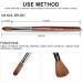 Alexnailart 4pcs Kolinsky Sable Acrylic Nail Brush Set - Red Wooden Handle, Manicure Design Pen for Acrylic Powder - Premium Quality - Buy Online on SooperMarket.com