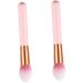Baluue 2pcs Makeup Brush for Woman Makeup Brushed Concealer Brush Highlighter Cosmetics Powder Brush Wooden - Buy Online on SooperMarket.com