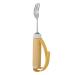 Advantage Easy Grip Fork Adaptive Utensils Stainless Steel with Rubber Handle for Disabled Patient Arthritis for Elder