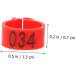Beavorty 300 Pcs Pigeon Anklet Where Labels Bird Opening Feet Opening Pigeon Ring Plastic Clip Baby Poultry 1.3X1.3CMx3pcs Redx3pcs - Buy Online on SooperMarket.com