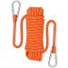 Airui Outdoor climbing rope diameter 10mm climbing rope outdoors safety rope braid nylon rope length 10m escape rope rescue parachute orange 10.0 meters