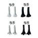 4 PACK Socks Accessories 3D Magnetic Doll Charm for Making Couple Holding Hands Socks Funny Socks for Women Men Cool Wedding Gifts for Couple